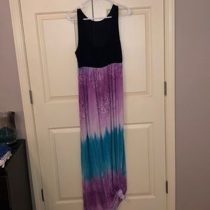 Long sun dress tyedye pattern like